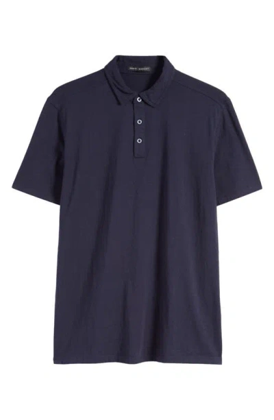 Robert Barakett Orson Slim Fit Polo In Dark Caspi