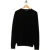 Robert Barakett Ovalon Crewneck Cotton Sweater In Black