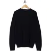 Robert Barakett Ovalon Crewneck Cotton Sweater In Blue