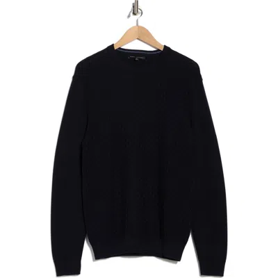 Robert Barakett Ovalon Crewneck Cotton Sweater In Blue