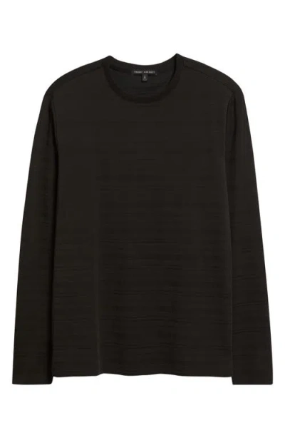 Robert Barakett Pablo Long Sleeve Cotton Blend T-shirt In Black