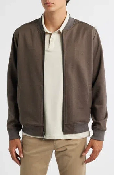 Robert Barakett Patricio Lightweight Bomber Jacket In Brown