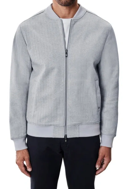 Robert Barakett Patricio Lightweight Bomber Jacket In Gray