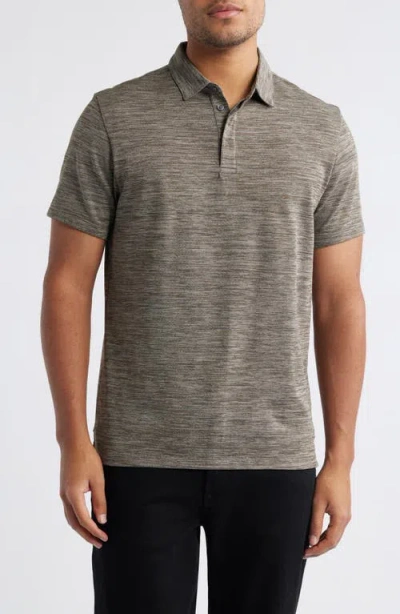 Robert Barakett Payne Space Dye Jacquard Polo In Gray
