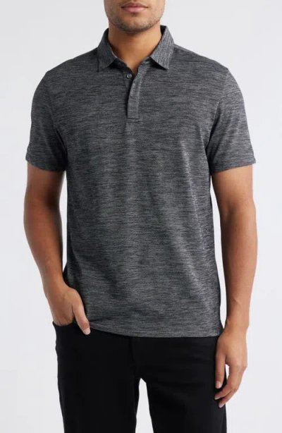 Robert Barakett Payne Space Dye Jacquard Polo In Gray