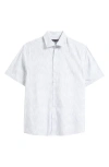 Robert Barakett Pruitt Short Sleeve Button-up Shirt In White