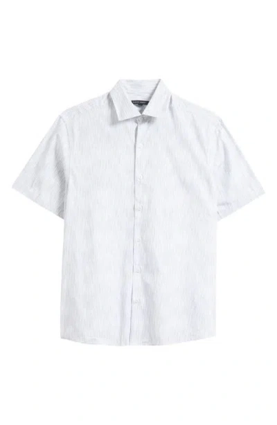 Robert Barakett Pruitt Short Sleeve Button-up Shirt In White