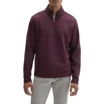 Robert Barakett Quinson Quarter Zip Sweater In Brown