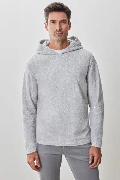 Robert Barakett Ramsen Striped Hoodie In Grey