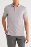 Robert Barakett Twain Medallion Print Polo In Purple