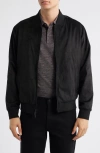 Robert Barakett Renoir Blade Collar Faux Suede Jacket In Black