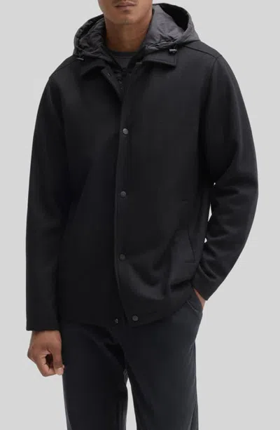 Robert Barakett Rizzo Front Snap Jacket In Black