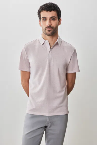 Robert Barakett Roscoe Short Sleeve Polo In Pink