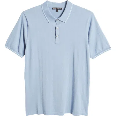 Robert Barakett Ross Tipped Polo In Blue