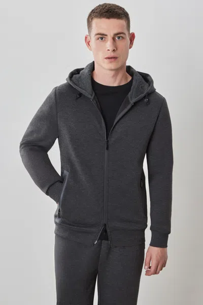 Robert Barakett Sale Croydon Long-sleeve Full Zip Hoodie In Gray