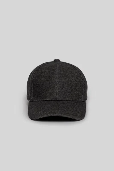 Leo Solid Baseball Cap In Black from Robert Barakett