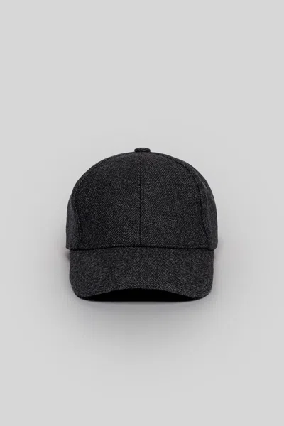 Robert Barakett Sale Noam Herringbone Baseball Cap In Black