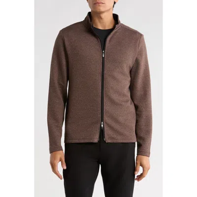 Robert Barakett Salvado Full Zip Jacket In Brown