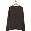 Robert Barakett Sampson Long Sleeve Knit T-shirt In Brown