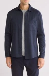 Robert Barakett Santiago Overshirt In Navy