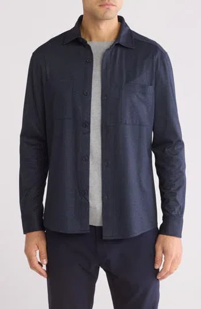 Robert Barakett Santiago Overshirt In Navy