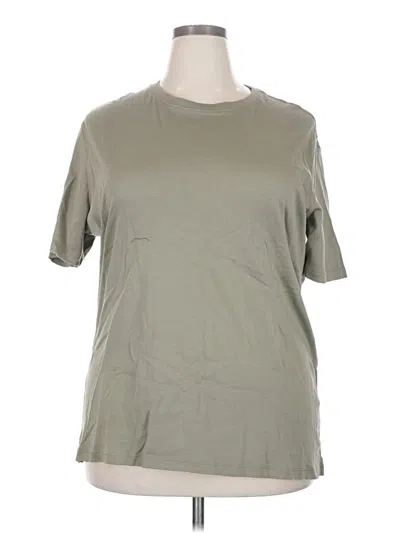 Pre-owned Robert Barakett Short Sleeve Top Gray Crew Neck Tops