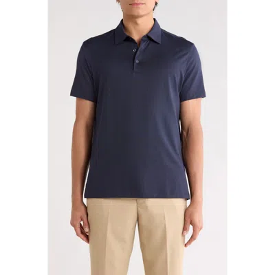 Robert Barakett Skyler Cotton Blend Polo In Blue