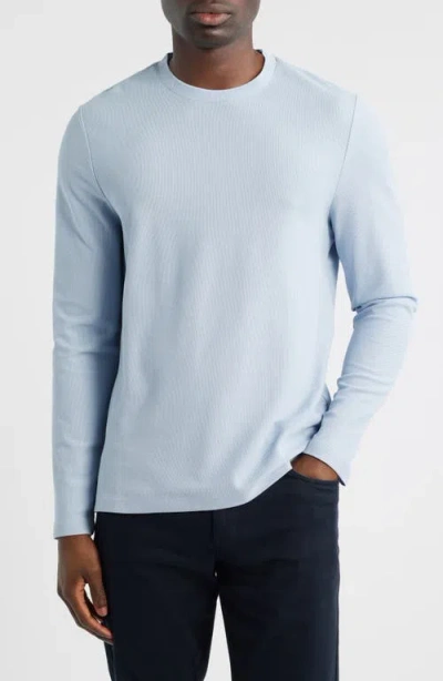 Robert Barakett Sorrell Long Sleeve Cotton Blend T-shirt In Blue