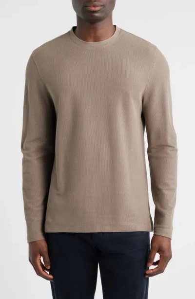 Robert Barakett Sorrell Long Sleeve Cotton Blend T-shirt In Neutral