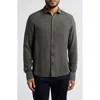 Robert Barakett Starley Gingham Button-up Shirt In Olive