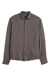 Robert Barakett Starley Gingham Button-up Shirt In Olive