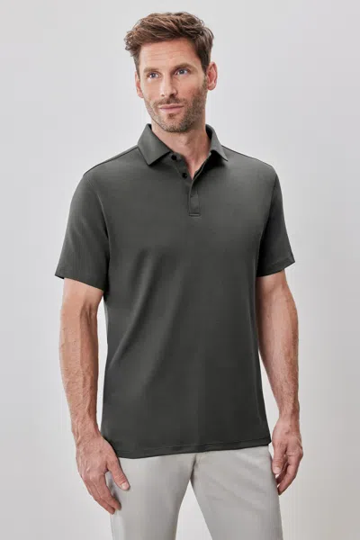 Robert Barakett The Barakett Covered Placket Polo In Green