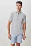 Robert Barakett The Barakett Herringbone Polo In Chalk