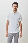 Robert Barakett The Barakett Herringbone Polo In White