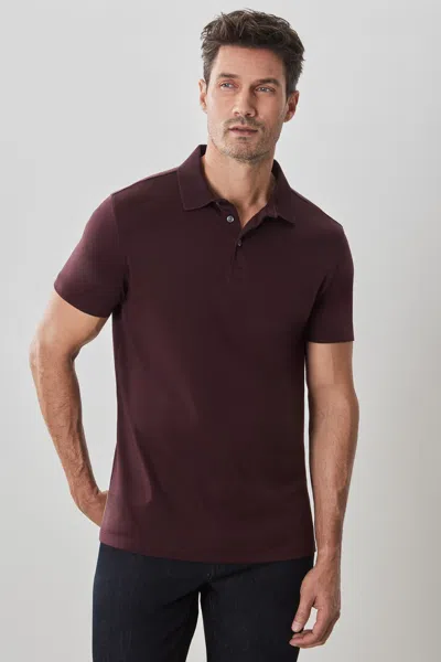 Robert Barakett The Barakett Polo In Deep Bordeaux