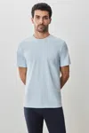 Robert Barakett The Barakett Textured Tee In Light Blue