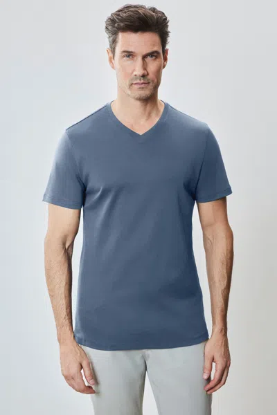Robert Barakett The Barakett V Tee In Blue