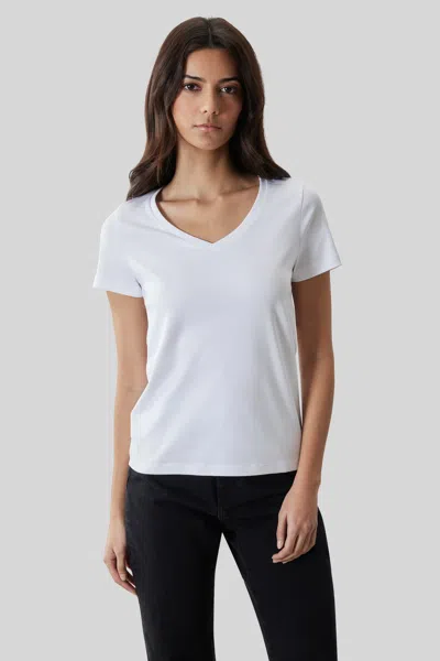 Robert Barakett The Barakett Women's V Tee In White