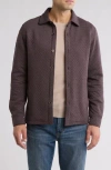 Robert Barakett Tonsley Quilted Overshirt In Port