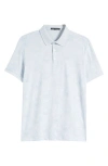 Robert Barakett Twain Medallion Print Polo In Blue