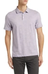 Robert Barakett Twain Medallion Print Polo In Purple