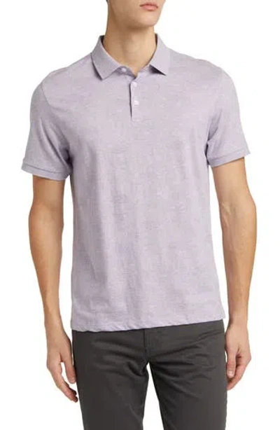 Robert Barakett Twain Medallion Print Polo In Purple