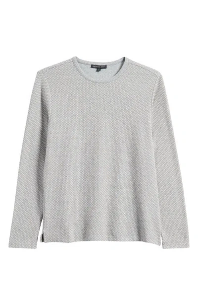 Robert Barakett Vandura Textured Crewneck Sweatshirt In Grey