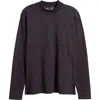 Robert Barakett Walcove Stripe Crewneck Sweatshirt In Port