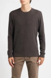 Robert Barakett Watertown Merino Wool Sweater In Brown