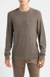 Robert Barakett Watertown Merino Wool Sweater In Brown