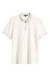 Robert Barakett Whistler Half Zip Polo In White