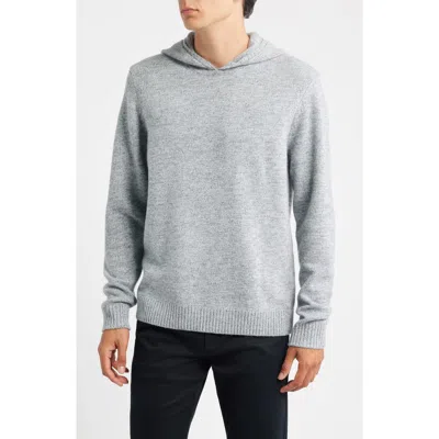 Robert Barakett Wildman Merino Wool Hooded Sweater In Gray
