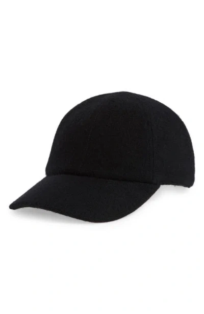Robert Barakett Wool & Cashmere Baseball Cap In Black