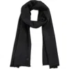 Robert Barakett Wool & Cashmere Herringbone Scarf In Black